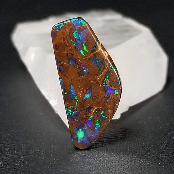 Australian Koroit Opal * 20.15 x 9.08 x 3.62mm * boulder opal cab * SKO4B2 - Picture 11 of 11